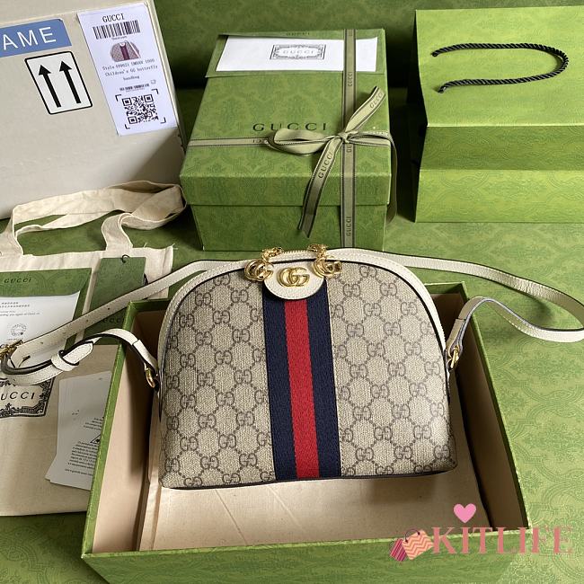 Kitlife Gucci Ophidia Shoulder Bag Beige/ebony GG Supreme Canvas – 499621 – 23.5x19x8cm - 1
