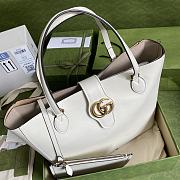 Kitlife Gucci Double G Tote White – 649577 – 35x32x11cm - 5
