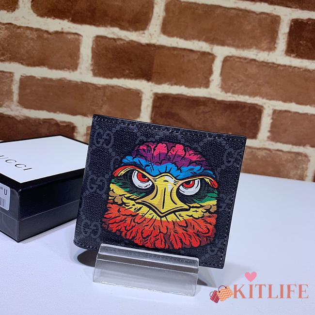 Kitlife Gucci Owl Print Supreme Wallet – 451268 – 11x9cm - 1