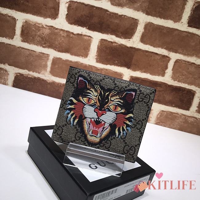 Kitlife Gucci Tiger Print Supreme Wallet – 451268 – 11x9cm - 1