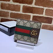 Kitlife Gucci GG Wallet Beige/Ebony Green/Red Web – 557702 – 11x9cm - 1