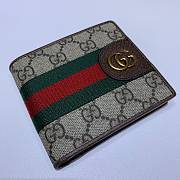 Kitlife Gucci GG Wallet Beige/Ebony Green/Red Web – 557702 – 11x9cm - 3