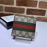 Kitlife Gucci GG Wallet Beige/Ebony Green/Red Web – 557702 – 11x9cm - 2