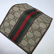 Kitlife Gucci GG Long Wallet Beige/Ebony Green/Red Web – 597620 – 14x9.5cm - 6