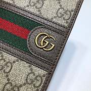 Kitlife Gucci GG Long Wallet Beige/Ebony Green/Red Web – 597620 – 14x9.5cm - 3