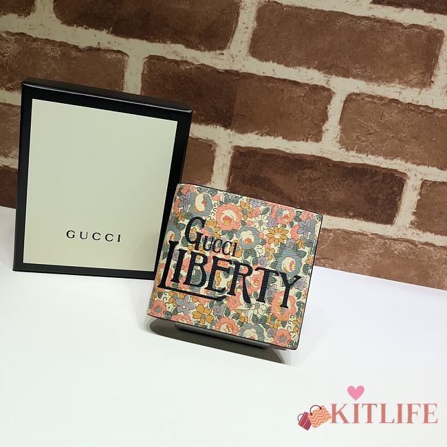 Kitlife Gucci Floral Print Wallet – 636248 –11x9cm - 1