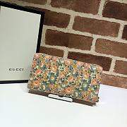 Kitlife Gucci Floral Print Long Wallet – 636249 –19x10.5x2cm - 6