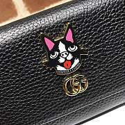 Kitlife Gucci Cat Print Long Wallet Black – 499324 –19x10.5x3cm - 6