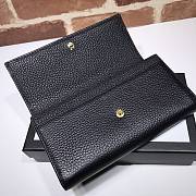 Kitlife Gucci Cat Print Long Wallet Black – 499324 –19x10.5x3cm - 4