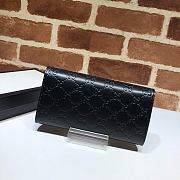 Kitlife Gucci Leather Black Wallet Black – 548055 –19x10.5x2.5cm - 6