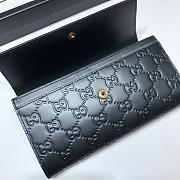 Kitlife Gucci Leather Black Wallet Black – 548055 –19x10.5x2.5cm - 4