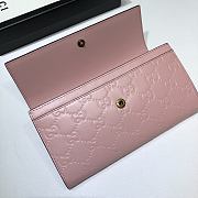 Kitlife Gucci Leather Black Wallet Pink – 548055 –19x10.5x2.5cm - 4