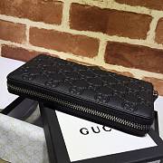 Kitlife Gucci Signature Zip Around Wallet Black – 307987 –19x10.5x2.5cm - 5