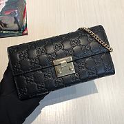 Kitlife Gucci Continental Wallet Padlock Black – 453506 – 19x10x3.5cm - 1