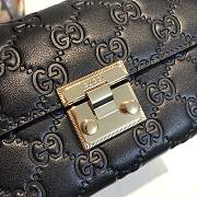 Kitlife Gucci Continental Wallet Padlock Black – 453506 – 19x10x3.5cm - 2