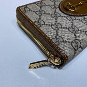 Kitlife Gucci Horsebit 1955 Zip Around Wallet Brown – 621889 – 19x10.5x2cm - 6