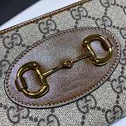 Kitlife Gucci Horsebit 1955 Zip Around Wallet Brown – 621889 – 19x10.5x2cm - 5