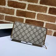 Kitlife Gucci Horsebit 1955 Zip Around Wallet Brown – 621889 – 19x10.5x2cm - 2