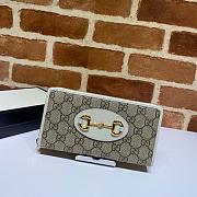 Kitlife Gucci Horsebit 1955 Zip Around Wallet White – 621889 – 19x10.5x2cm - 1