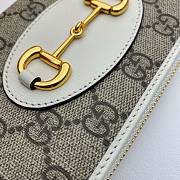 Kitlife Gucci Horsebit 1955 Zip Around Wallet White – 621889 – 19x10.5x2cm - 6