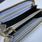 Kitlife Gucci Horsebit 1955 Zip Around Wallet Full White – 621889 – 19x10.5x2cm - 5