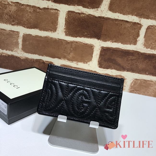 Kitlife Gucci Leather Card Holder Black – 597628  - 1