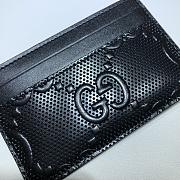 Kitlife Gucci GG embossed card case in black leather – 625564  - 3