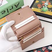 Kitlife Gucci GG Marmont card case wallet gold hardware beige – 466492 -  11x8.5x3cm - 4