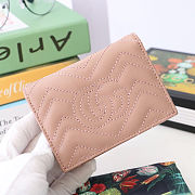 Kitlife Gucci GG Marmont card case wallet gold hardware beige – 466492 -  11x8.5x3cm - 6