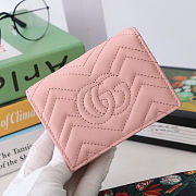 Kitlife Gucci GG Marmont card case wallet gold hardware Powder Pink – 466492 -  11x8.5x3cm - 6