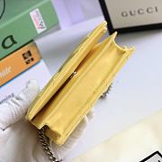 Kitlife Gucci GG Marmont card case wallet silver hardware Yellow – 625693 -  11x8.5x3cm - 2