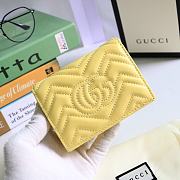 Kitlife Gucci GG Marmont card case wallet silver hardware Yellow – 625693 -  11x8.5x3cm - 5