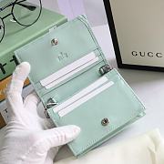 Kitlife Gucci GG Marmont card case wallet silver hardware mint – 625693 -  11x8.5x3cm - 6