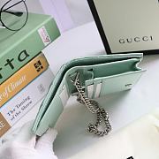 Kitlife Gucci GG Marmont card case wallet silver hardware mint – 625693 -  11x8.5x3cm - 4