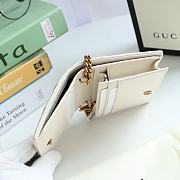 Kitlife Gucci GG Marmont card case wallet gold hardware white – 625693 -  11x8.5x3cm - 2