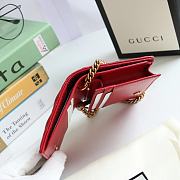 Kitlife Gucci GG Marmont card case wallet gold hardware red – 625693 -  11x8.5x3cm - 6