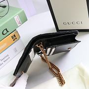 Kitlife Gucci GG Marmont card case wallet gold hardware black – 625693 -  11x8.5x3cm - 2