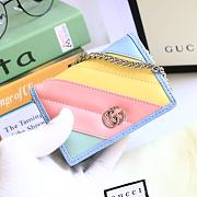 Kitlife Gucci GG Marmont card case wallet gold hardware multicolor – 625693 - 11x8.5x3cm - 1