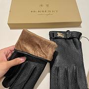 Kitlife Burberry Men’s Gloves Imported Leather Black - 4
