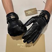 Kitlife Burberry Men’s Gloves sheepskin cashmere Leather Black - 2