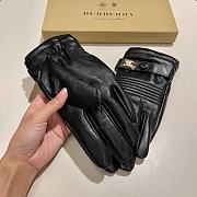 Kitlife Burberry Men’s Gloves sheepskin cashmere Leather Black - 3