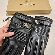 Kitlife Burberry Men’s Gloves sheepskin cashmere Leather Black - 6
