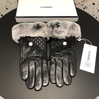 Kitlife Chanel Gloves Rabbit Fur Sheepskin Leather 