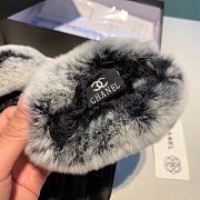 Kitlife Chanel Fingerless Gloves Rabbit Fur Sheepskin Leather  - 4