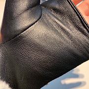 Kitlife Chanel Fingerless Gloves Rabbit Fur Sheepskin Leather  - 2