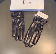 Kitlife Dior Gloves Sheepskin Leather Gold Hardware Black - 1