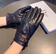 Kitlife Dior Gloves Sheepskin Leather Gold Hardware Black - 3