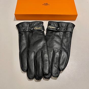 Kitlife Hermes Gloves Sheepskin Cashmere Leather Hermes Letters