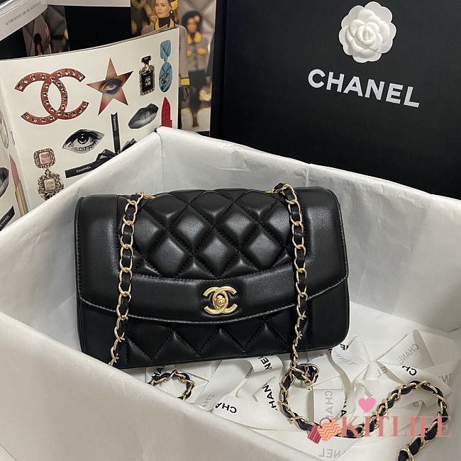Kitlife Chanel Chain Bag Sheepskin With Golden Hardware Black – AS1488 - 23x14x7cm - 1