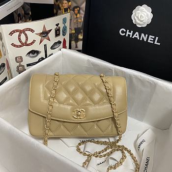 Kitlife Chanel Chain Bag Sheepskin With Golden Hardware Beige – AS1488 - 23x14x7cm